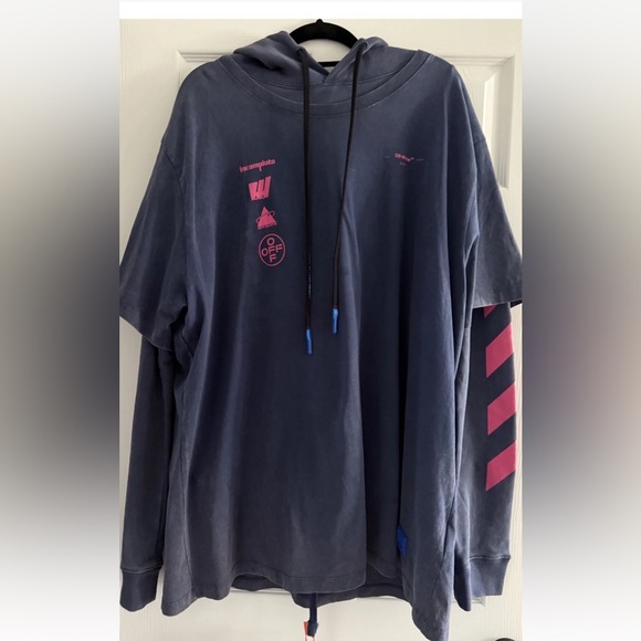 Off White Virgil Abloh Hoodie Incompiuto Fall Winter 19/20 - Picture 1 of 10